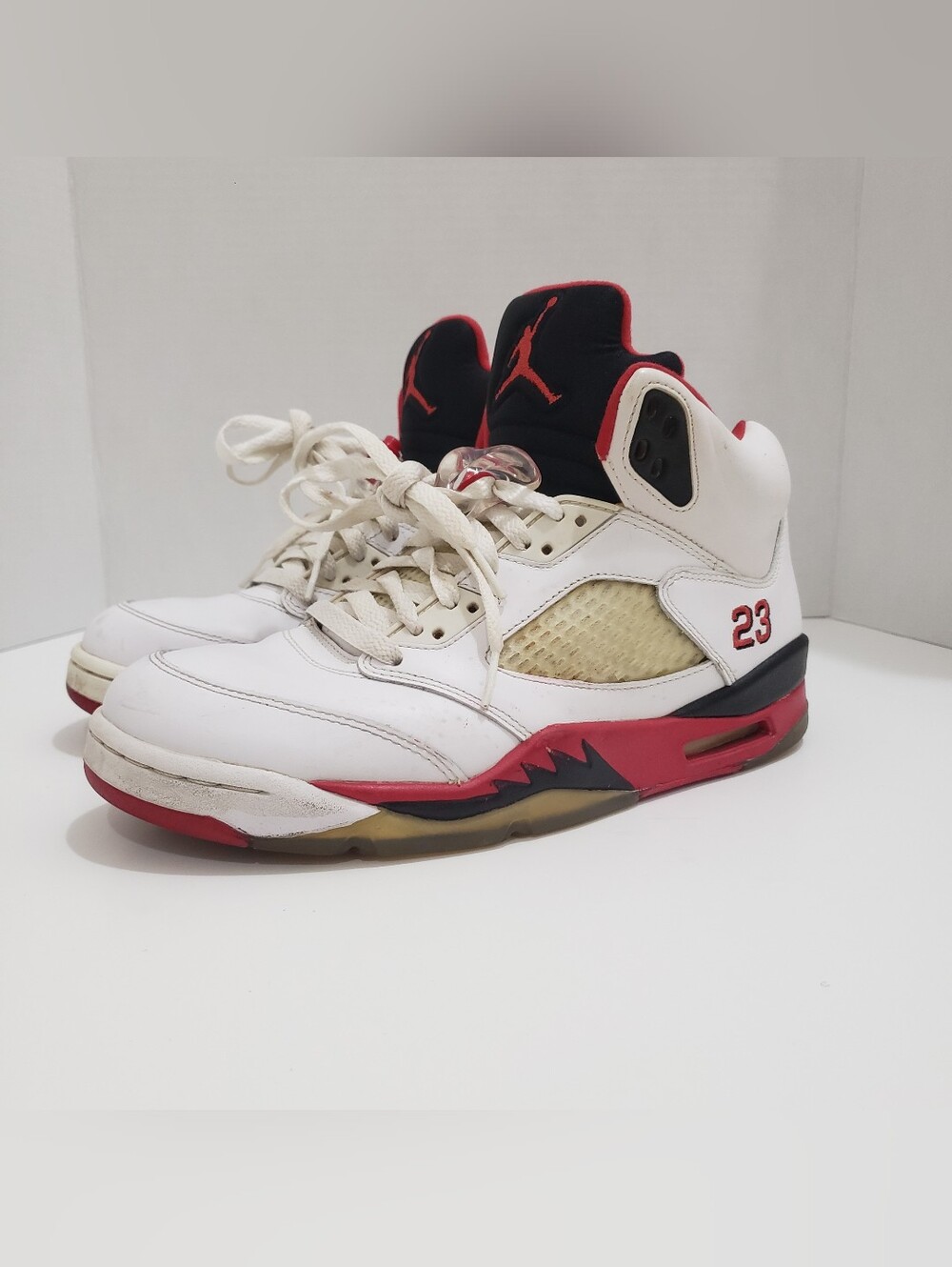 Nike Air Jordan 5 Retro Fire Red Black Tongue 2013 Men’s Size 8 136027-120
